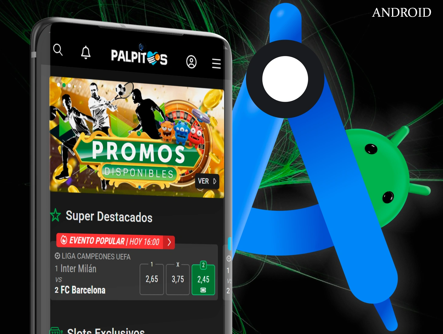Descárgate la aplicación Palpitos para Android en unos pocos clics y podrás empezar a jugar