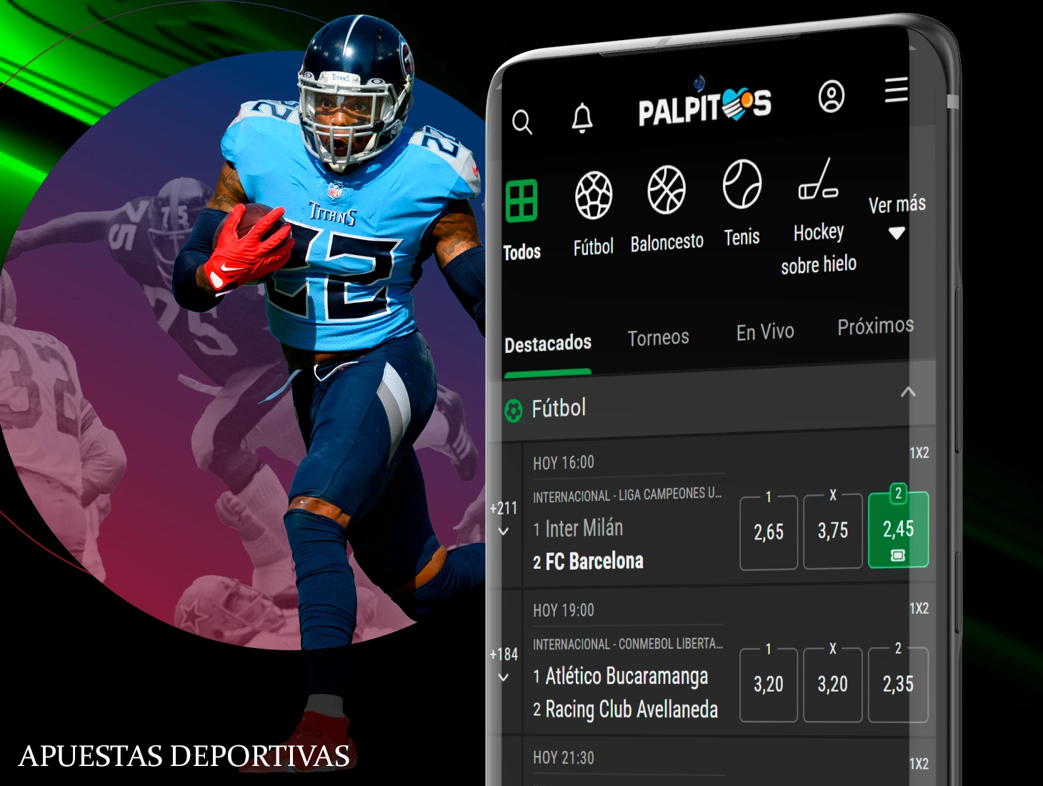 Los mejores deportes están a tu disposición en la app de Palpitos y se pueden practicar sin problemas