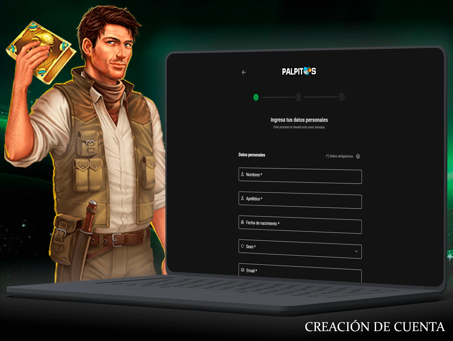 Crea una cuenta en la plataforma Palpitos para poder apostar en los mejores partidos