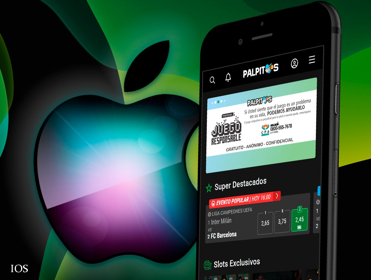 La práctica aplicación para iOS Palpitos está diseñada para que puedas apostar en tus partidos favoritos desde tus dispositivos Apple